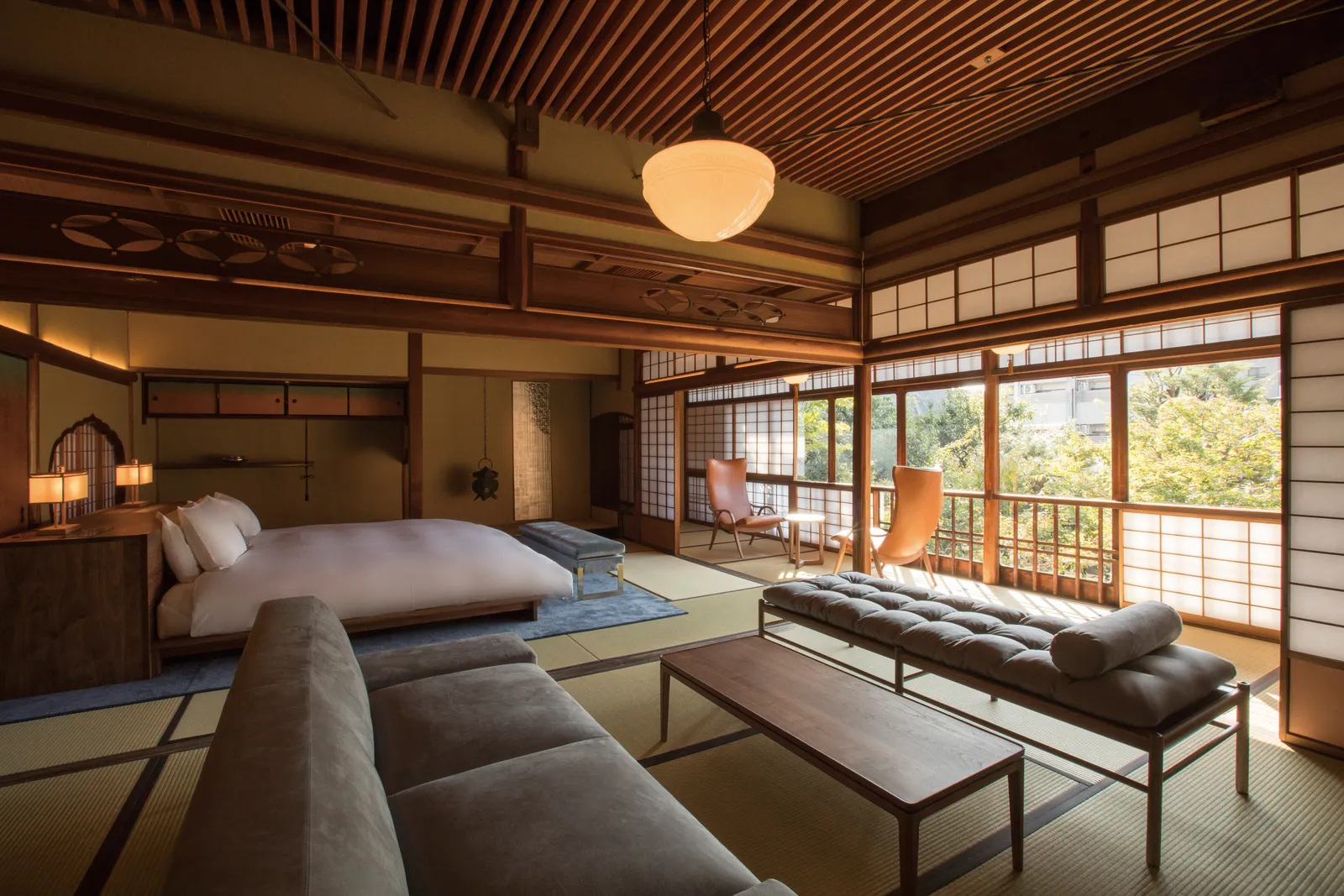 Illustrative Japanese-style hotel guest room