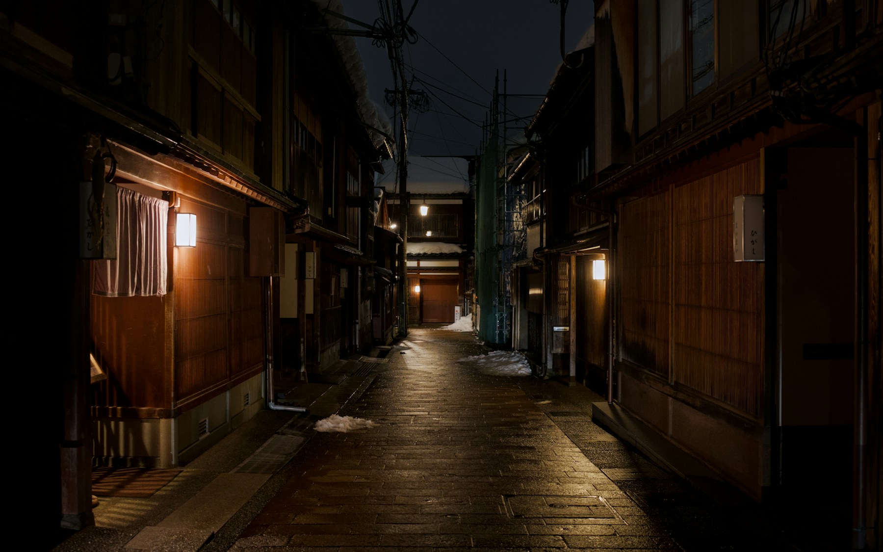 Winter evening in Kanazawa, Japan