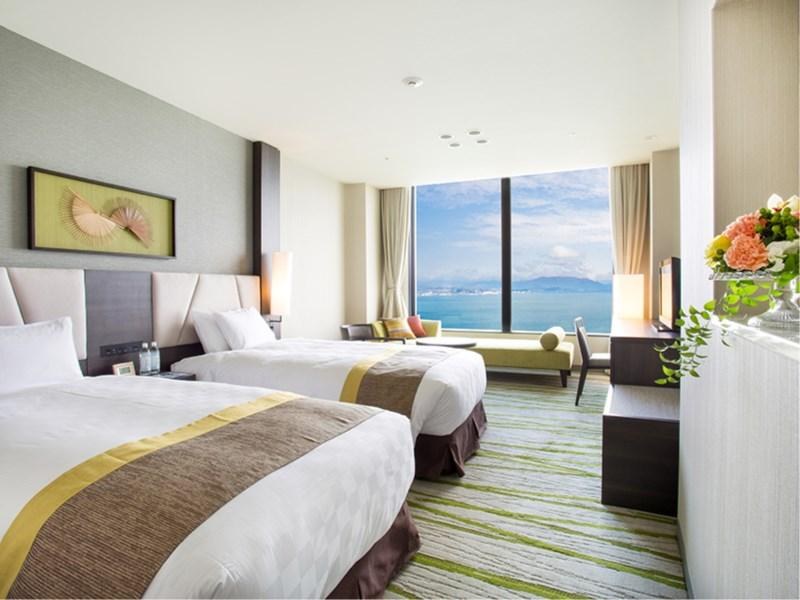 Twin room at Lake Biwa Otsu Prince Hotel