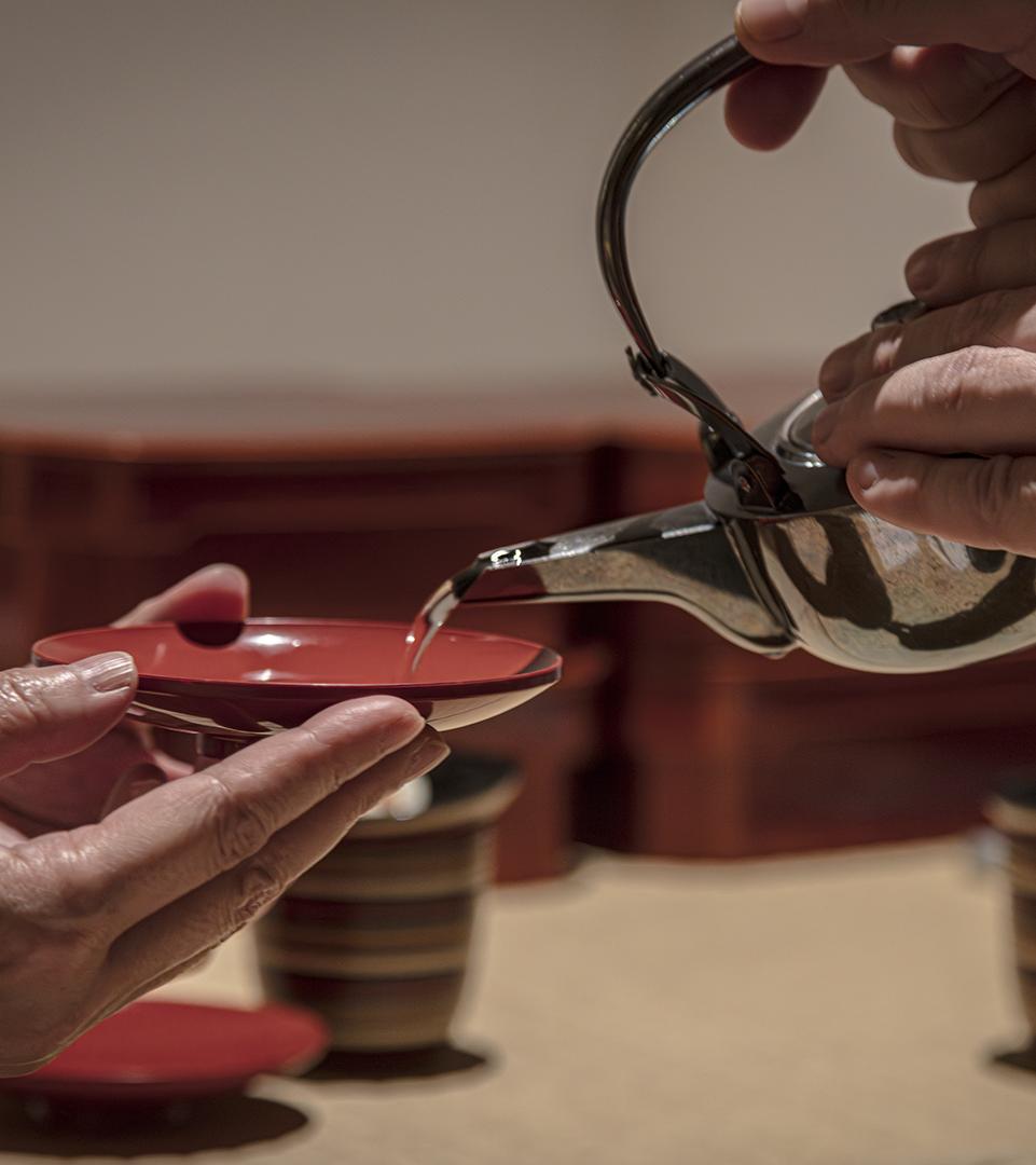 Traditional Japanese tea service